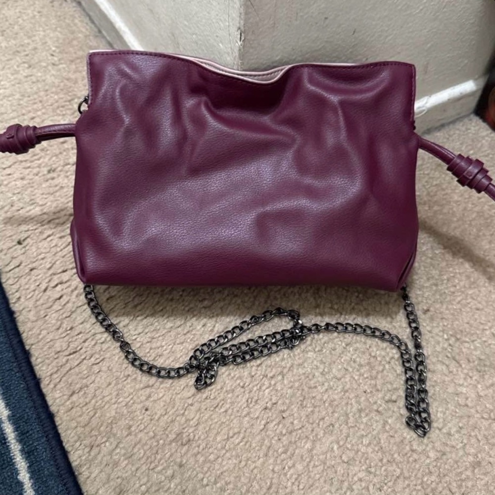 Elegant Purple Chain Shoulder Bag